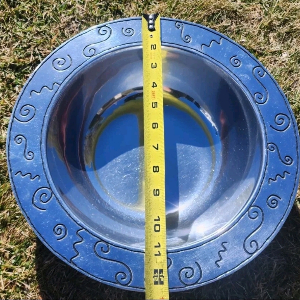 Vintage Wilton Armetale Large Pewter Serving Bowl Pizzazz